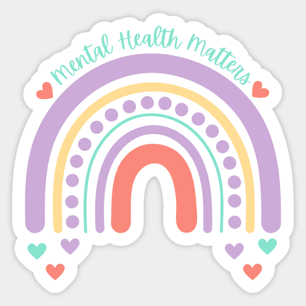 Mental Health Matters Rainbow Peach Candy Mental Health Awareness
